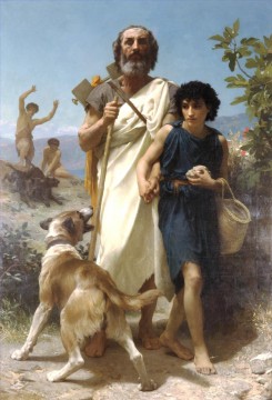 ウィリアム・アドルフ・ブーグロー Painting - オメレと息子のガイド リアリズム ウィリアム・アドルフ・ブーグロー